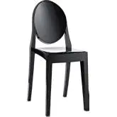 Casper Dining Side Chair in Black Polycarbonate