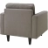Empress Arm Chair in Tufted Granite Fabric (Set of 2)