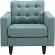 Empress Arm Chair in Tufted Laguna Fabric (Set of 2)