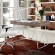 Panel Office Desk with Birch Grain Melamine Top on Metal Base