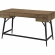 Surplus Office Desk in Walnut Finish & Black Steel