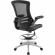 Attainment Drafting Stool in Black Leatherette & Mesh
