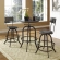Procure Bar Stool in Brown Pine & Metal (Set of 2)