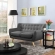 Remark Loveseat in Tufted Gray Fabric with Natural Finish Wood Legs