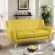 Remark Loveseat in Tufted Sunny Fabric with Natural Finish Wood Legs