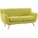 Remark Loveseat in Tufted Wheatgrass Fabric with Natural Finish Wood Legs