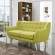 Remark Loveseat in Tufted Wheatgrass Fabric with Natural Finish Wood Legs