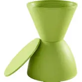 Haste Stool / Side Table in Green Polypropylene