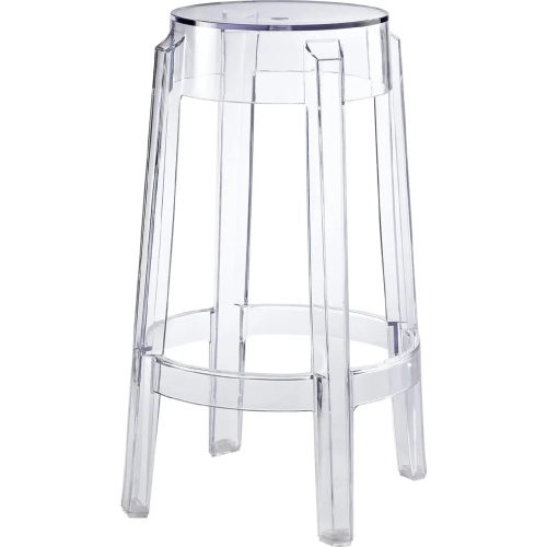 Casper Counter Height Stool in Clear Polycarbonate