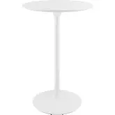 Lippa 28" Round Bar Table in White