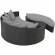 Sojourn Outdoor Sunbrella &reg; Daybed in Chocolate Poly Rattan & Gray