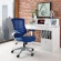 Attainment Office Chair in Blue Mesh & Leatherette