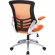 Attainment Office Chair in Orange Mesh & Leatherette
