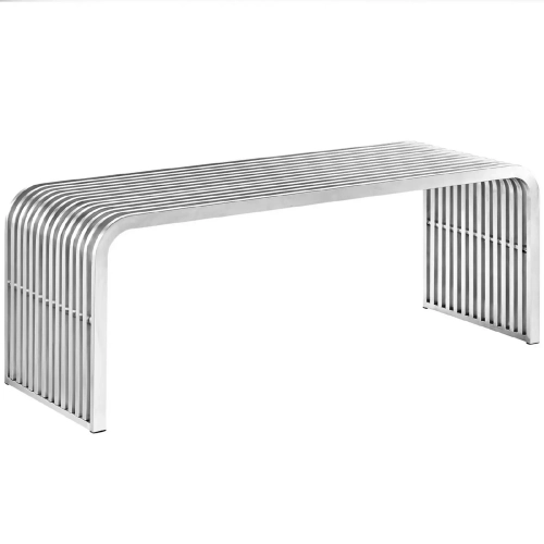 Pipe 46" Stainless Steel Bench