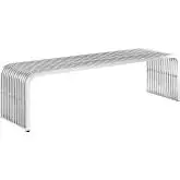 Pipe 60" Stainless Steel Bench