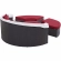 Convene Canopy Outdoor Patio Daybed in Espresso with Red Cushions