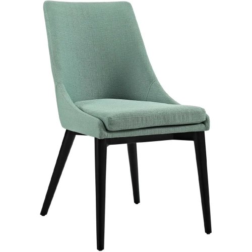 Viscount Dining Chair in Laguna Fabric on Black Wood Legs