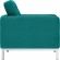 Loft Arm Chair in Tufted Teal Fabric (Set of 2)