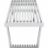 Sauna 5' Stainless Steel Bench in Silver