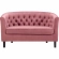 Prospect Loveseat in Tufted Dusty Rose Fabric