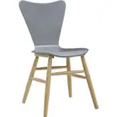 Cascade Dining Chair in Gray Bentwood on Beech Legs