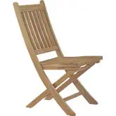 Marina Outdoor Patio Folding Dining Chair in Solid Teak