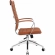 Jive High Back Office Chair in Terracotta Leatherette on Chrome Base