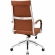 Jive High Back Office Chair in Terracotta Leatherette on Chrome Base
