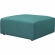 Mingle Ottoman in Teal Fabric