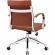 Jive Mid Back Office Chair in Terracotta Leatherette on Chrome Base