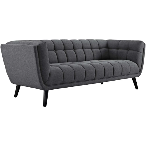 Bestow Sofa in Tufted Gray Fabric