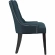 Regent Dining Chair in Tufted Azure Blue Fabric with Nailhead (Set of 2)