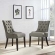 Regent Dining Chair in Tufted Granite Fabric with Nailhead (Set of 2)