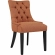 Regent Dining Chair in Tufted Orange Fabric (Set of 2)