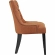 Regent Dining Chair in Tufted Orange Fabric (Set of 2)