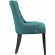 Regent Dining Chair in Tufted Teal Fabric with Nailhead (Set of 2)