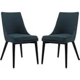 Viscount Dining Chair in Azure Fabric (Set of 2)