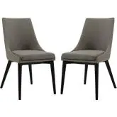 Viscount Dining Chair in Granite Fabric (Set of 2)