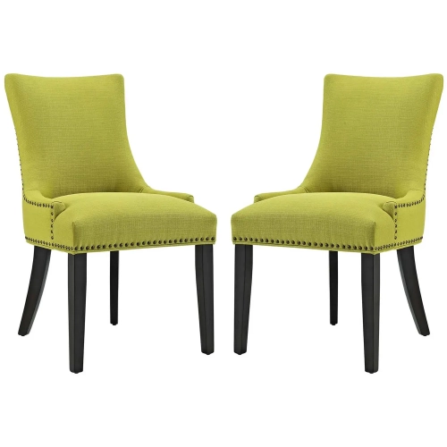 Marquis Dining Chair in Wheatgrass Fabric w/ Nailhead (Set of 2)