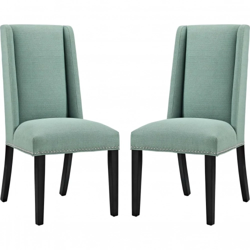 Baron Dining Chair in Laguna Fabric w/ Nailhead (Set of 2)