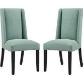 Baron Dining Chair in Laguna Fabric w/ Nailhead (Set of 2)