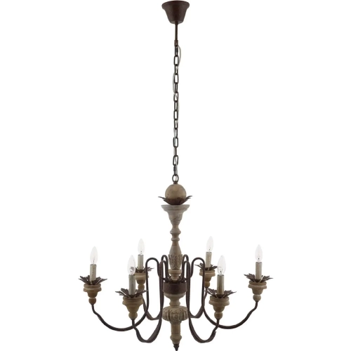 Bountiful Vintage French Pendant Candelabra Chandelier