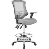 Calibrate Drafting Chair in Gray Mesh Fabric