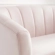 Prospect Loveseat in Channel Tufted Pink Fabric