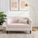 Prospect Loveseat in Channel Tufted Pink Fabric