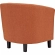 Prospect Arm Chair in Tufted Orange Fabric (Set of 2)