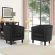 Prospect Arm Chair in Tufted Black Velvet (Set of 2)