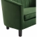 Prospect Arm Chair in Channel Tufted Emerald Velvet