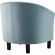 Prospect Arm Chair in Channel Tufted Light Blue Velvet
