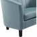 Prospect Arm Chair in Channel Tufted Light Blue Velvet